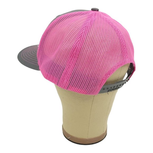 United Rentals Gray Pink Mesh Snapback Cap Trucker Baseball Hat Richardson NEW - Picture 10 of 12